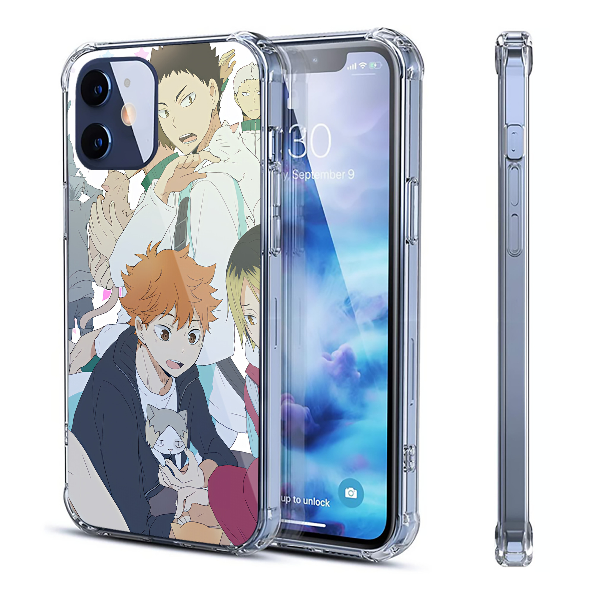 （画像用） ハイキュー!! Haikyu!! 【iPhone 12シリーズ対応】透明スマホケース（クリアソフトケース）